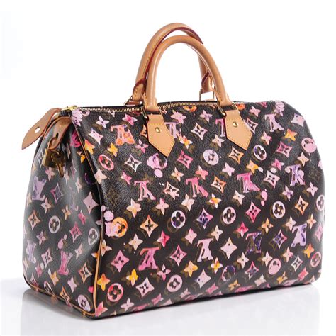 LOUIS VUITTON Watercolor Aquarelle Speedy 35 .